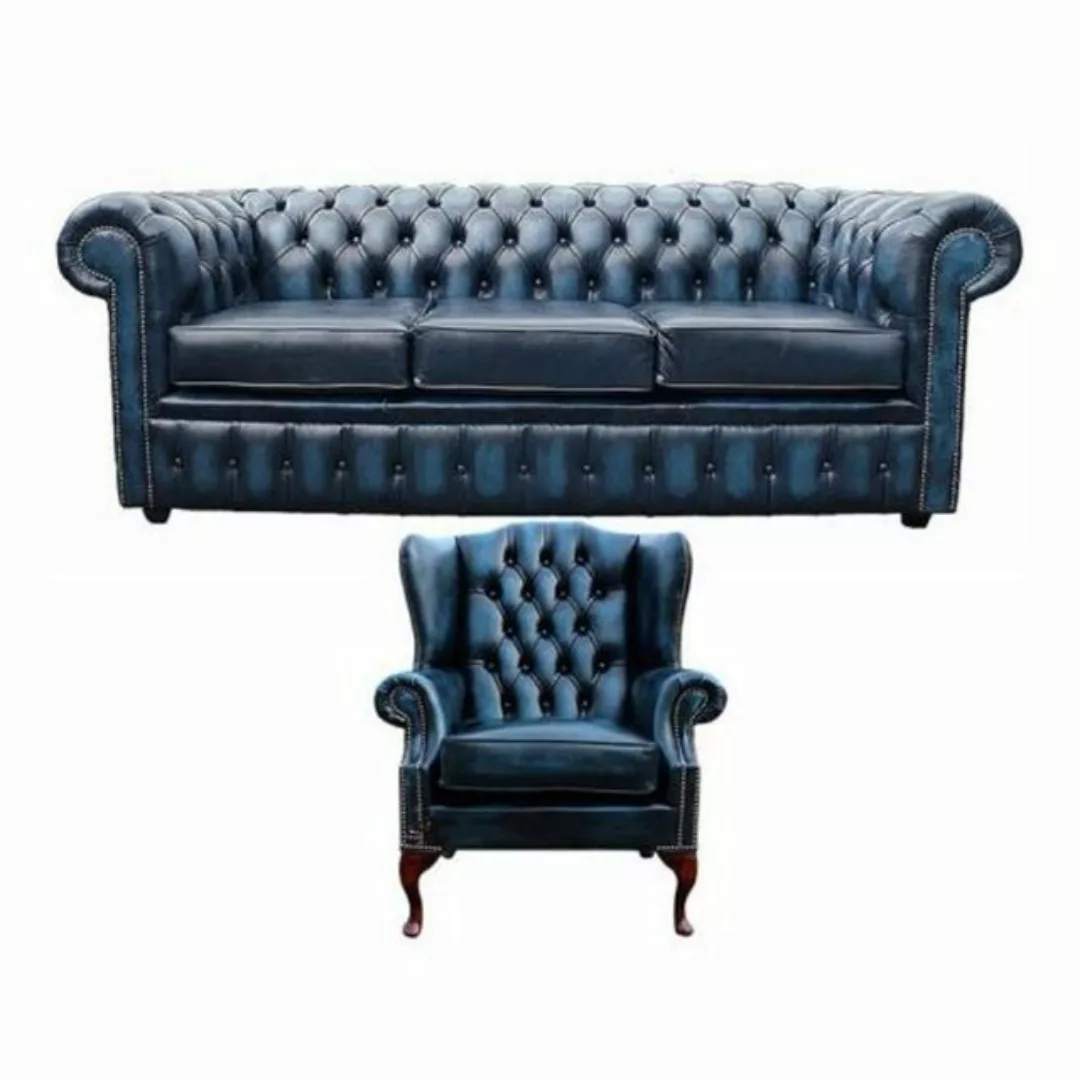 JVmoebel Chesterfield-Sofa, Sofagarnitur Chesterfield Polster Couch Sofa Le günstig online kaufen
