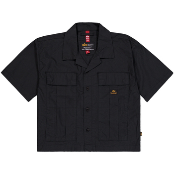 Alpha Industries  T-Shirts & Poloshirts Short Sleeve Cargo Shirt W - black günstig online kaufen