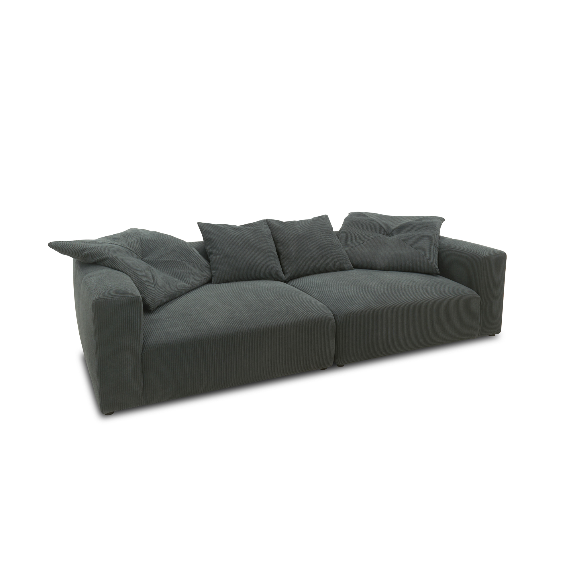Bigsofa 800008, 2-Sitzer in Cord, mit Filzgleitern, 2er Couch, 304 x 135 x günstig online kaufen