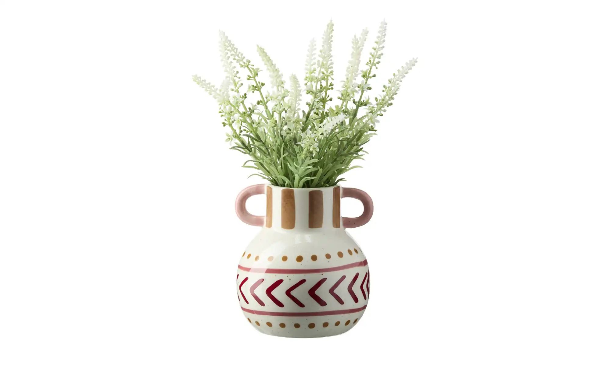 HOME STORY Vase ¦ braun ¦ Dolomite ¦ Maße (cm): H: 15  Ø: 14 Accessoires > günstig online kaufen