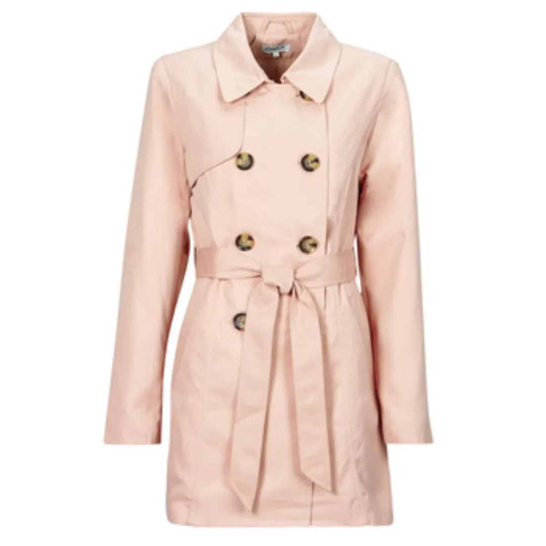 ONLY Doppelreihiger Trenchcoat Damen Pink günstig online kaufen