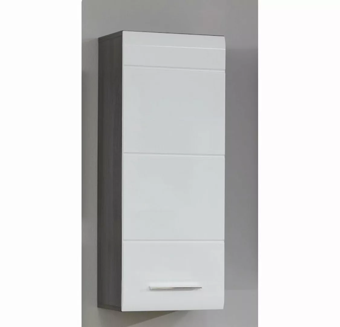 trendteam Hängeschrank Oberschrank Schrank Wandschrank Weiß/Rauchsilber 30x günstig online kaufen