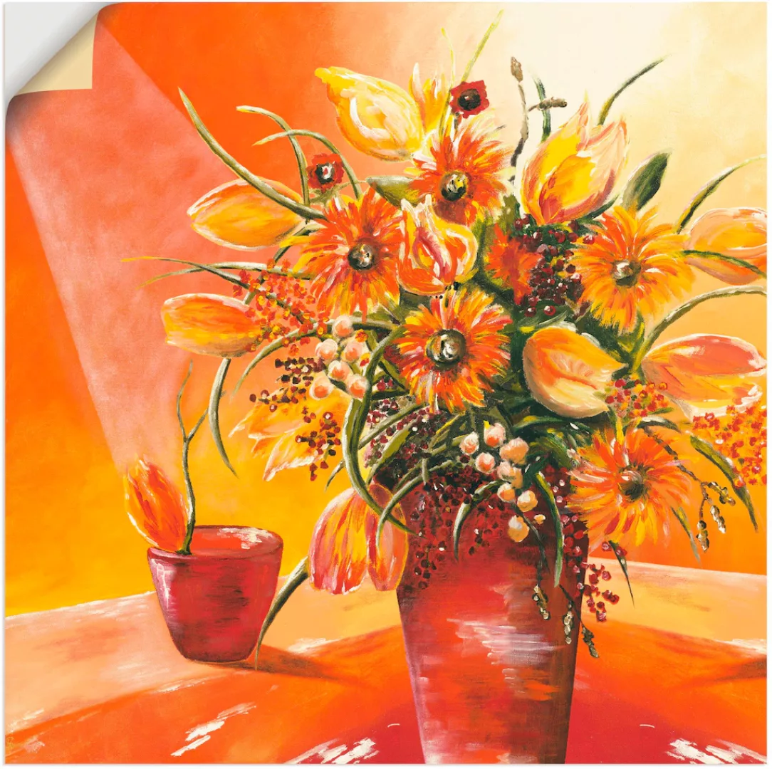 Artland Wandbild "Blumenstrauß in Vase I", Blumen, (1 St.), als Alubild, Ou günstig online kaufen