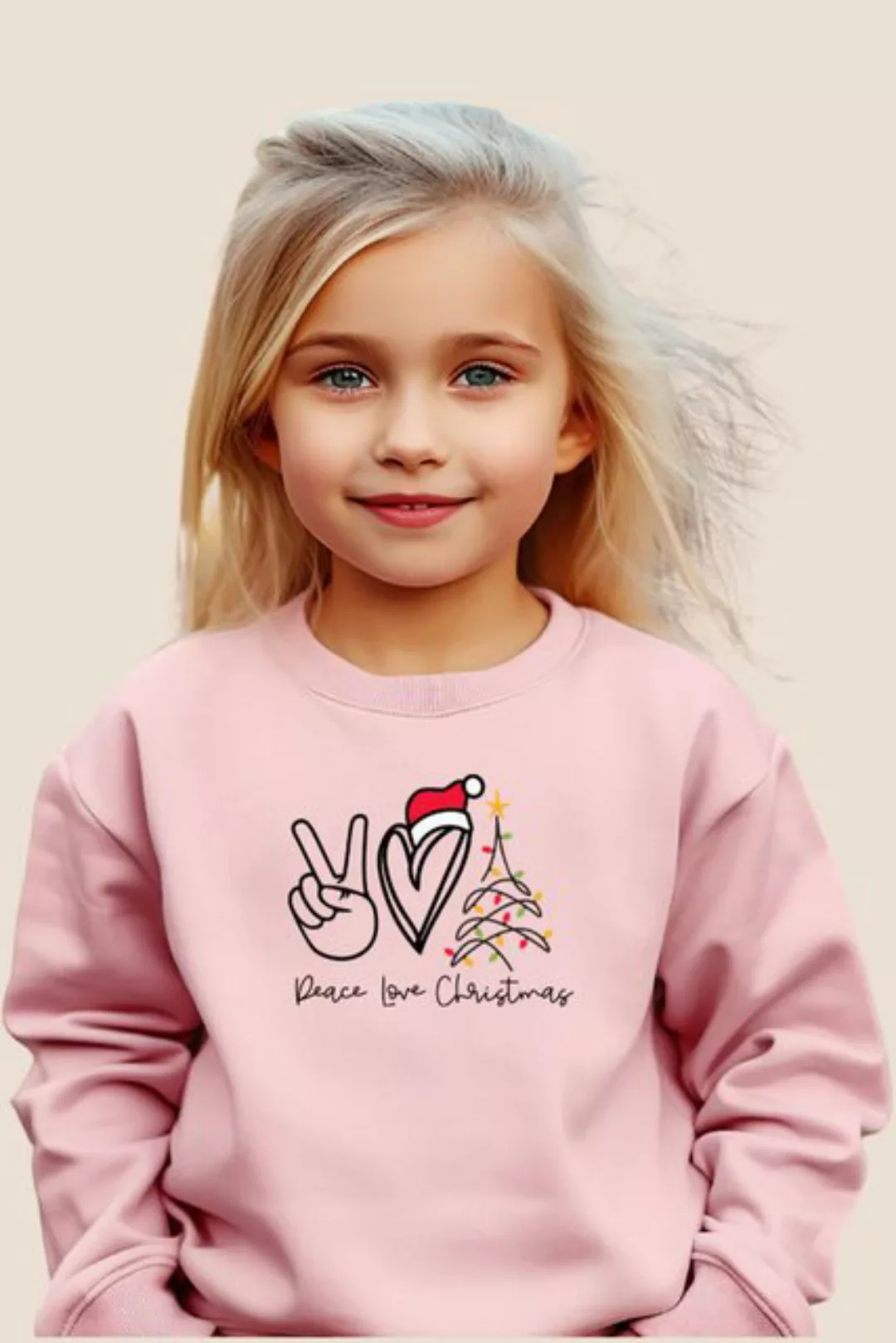 Lounis Weihnachtssweatshirt Peace Love Christmas Sweatshirt günstig online kaufen