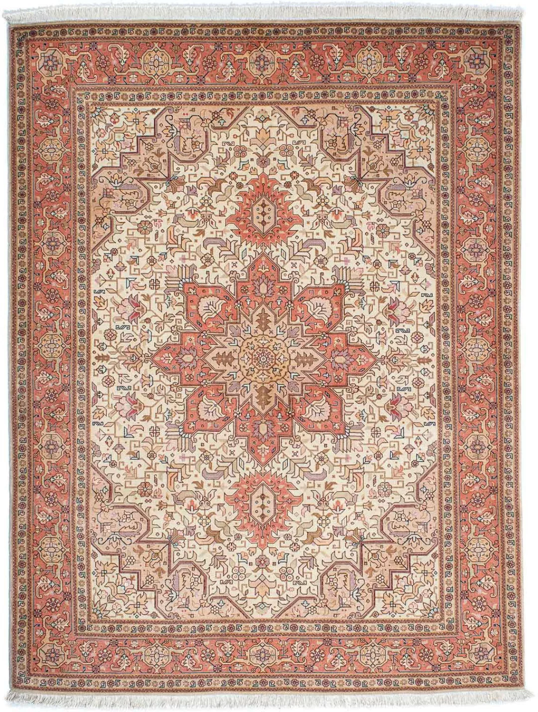 morgenland Wollteppich »Täbriz - 50 Raj Medaillon 214 x 151 cm«, rechteckig günstig online kaufen