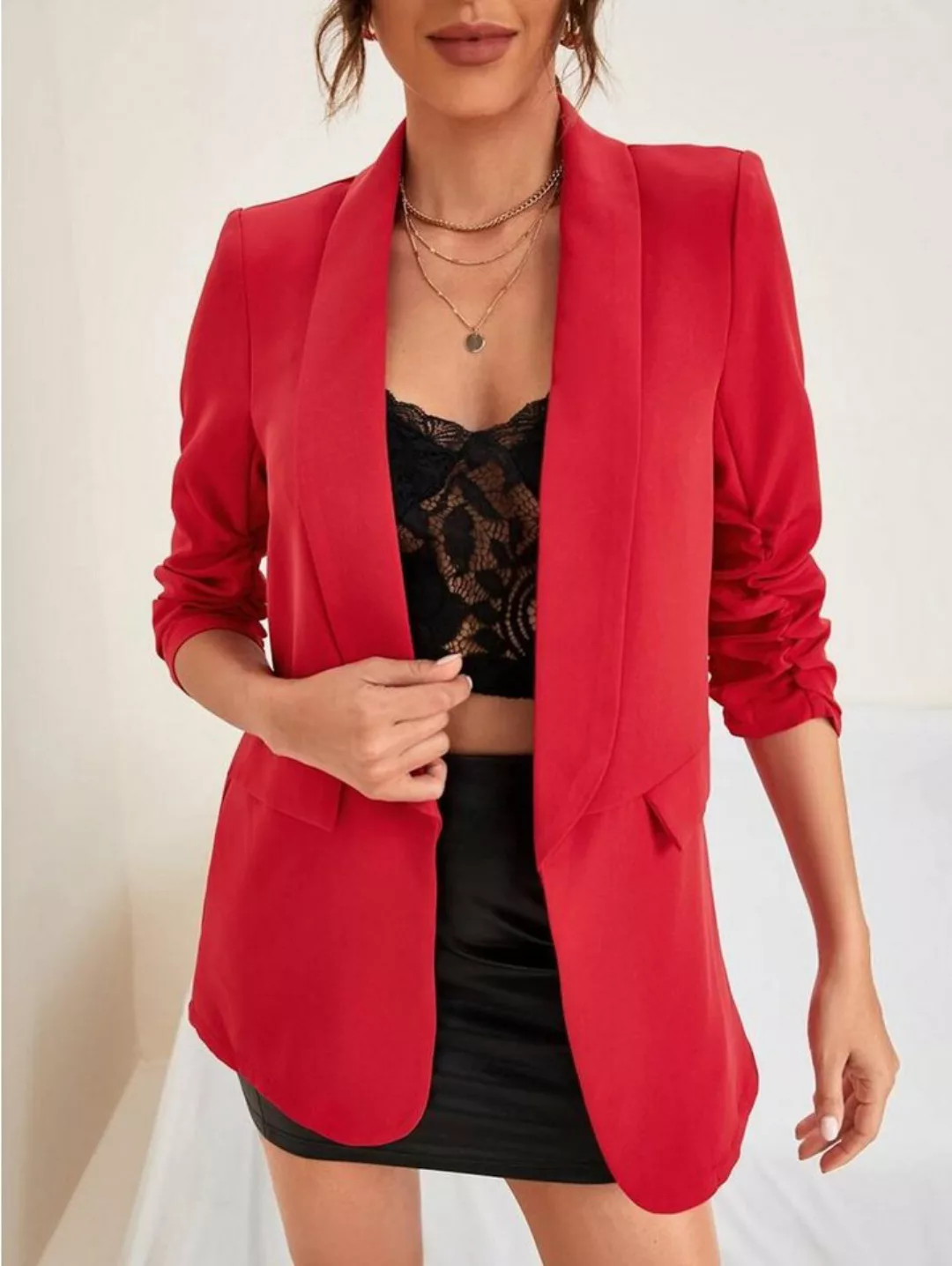 Worldclassca Longblazer Worldclassca Damen Blazer Longblazer 3/4 Arm mit Ra günstig online kaufen