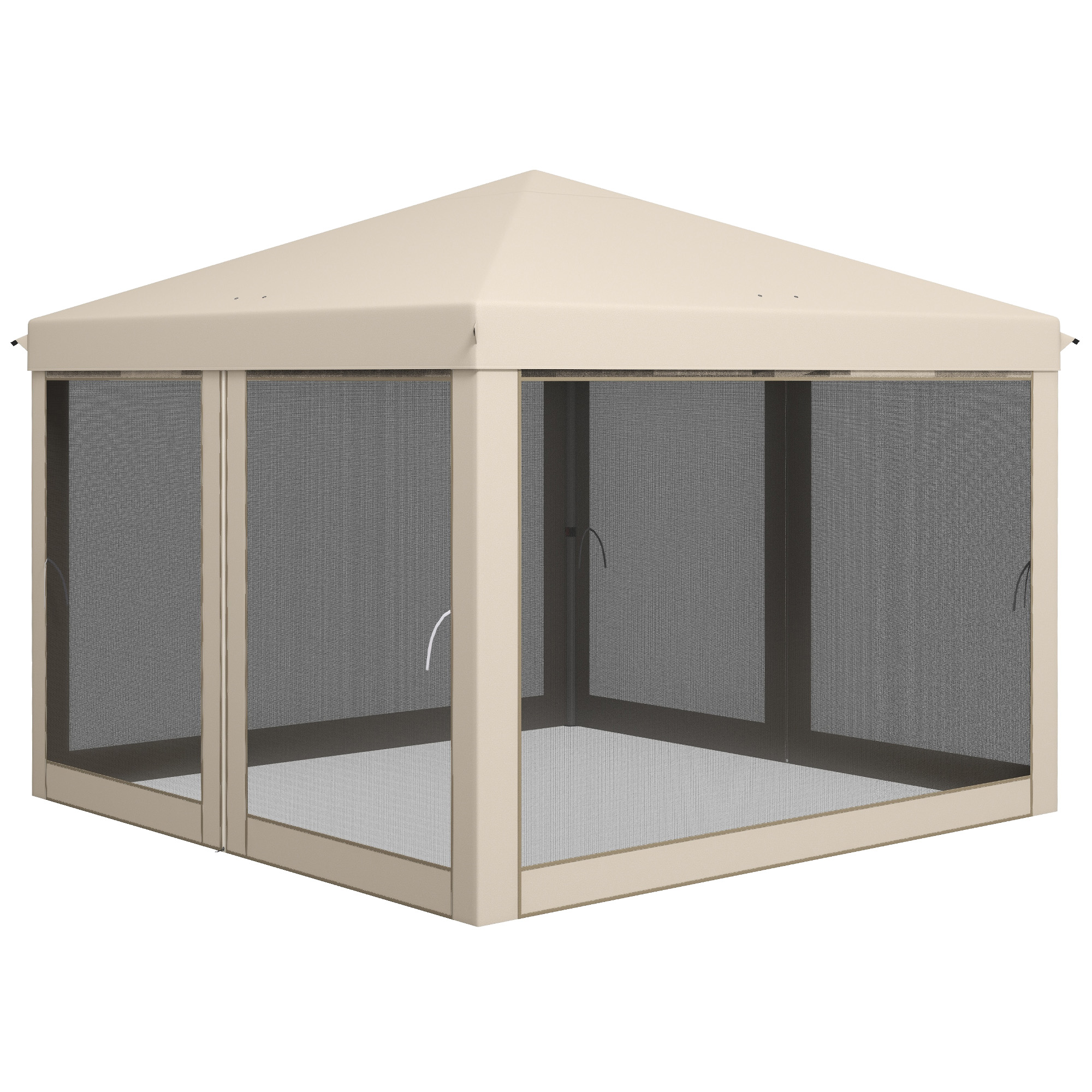 Outsunny Gartenpavillon Pavillon Pop-Up wasserdichter Kolonialstil 3L x 3B günstig online kaufen