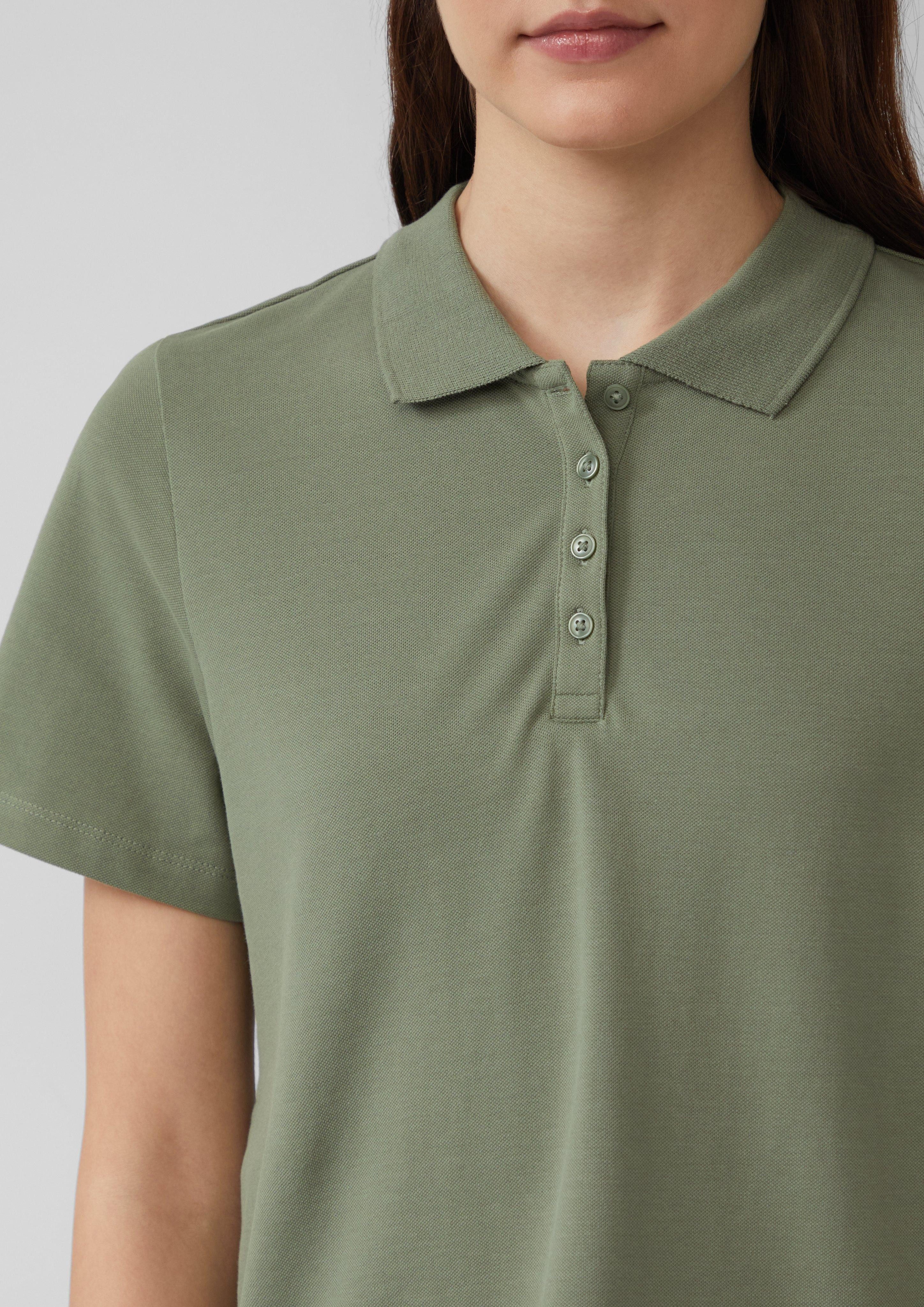 s.Oliver Poloshirt Verkürztes Poloshirt aus Baumwollpiqué günstig online kaufen