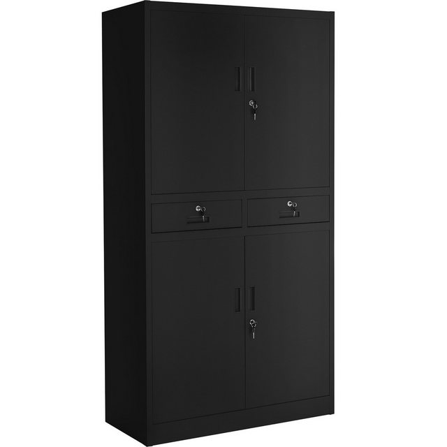 tectake Aktenschrank Aktenschrank (Komplettset, 1-St., inkl. 8 Schlüssel) a günstig online kaufen