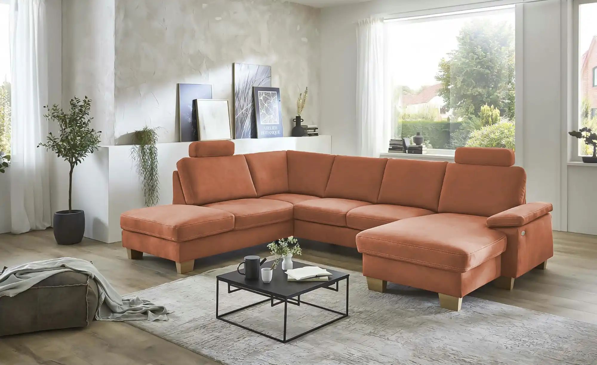 meinSofa Wohnlandschaft  Samu ¦ braun ¦ Maße (cm): B: 316 H: 90 T: 235 Pols günstig online kaufen