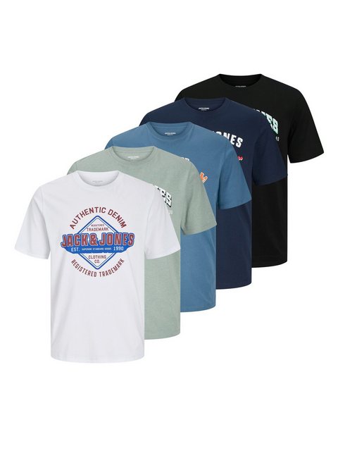 Jack & Jones T-Shirt (5-tlg) günstig online kaufen