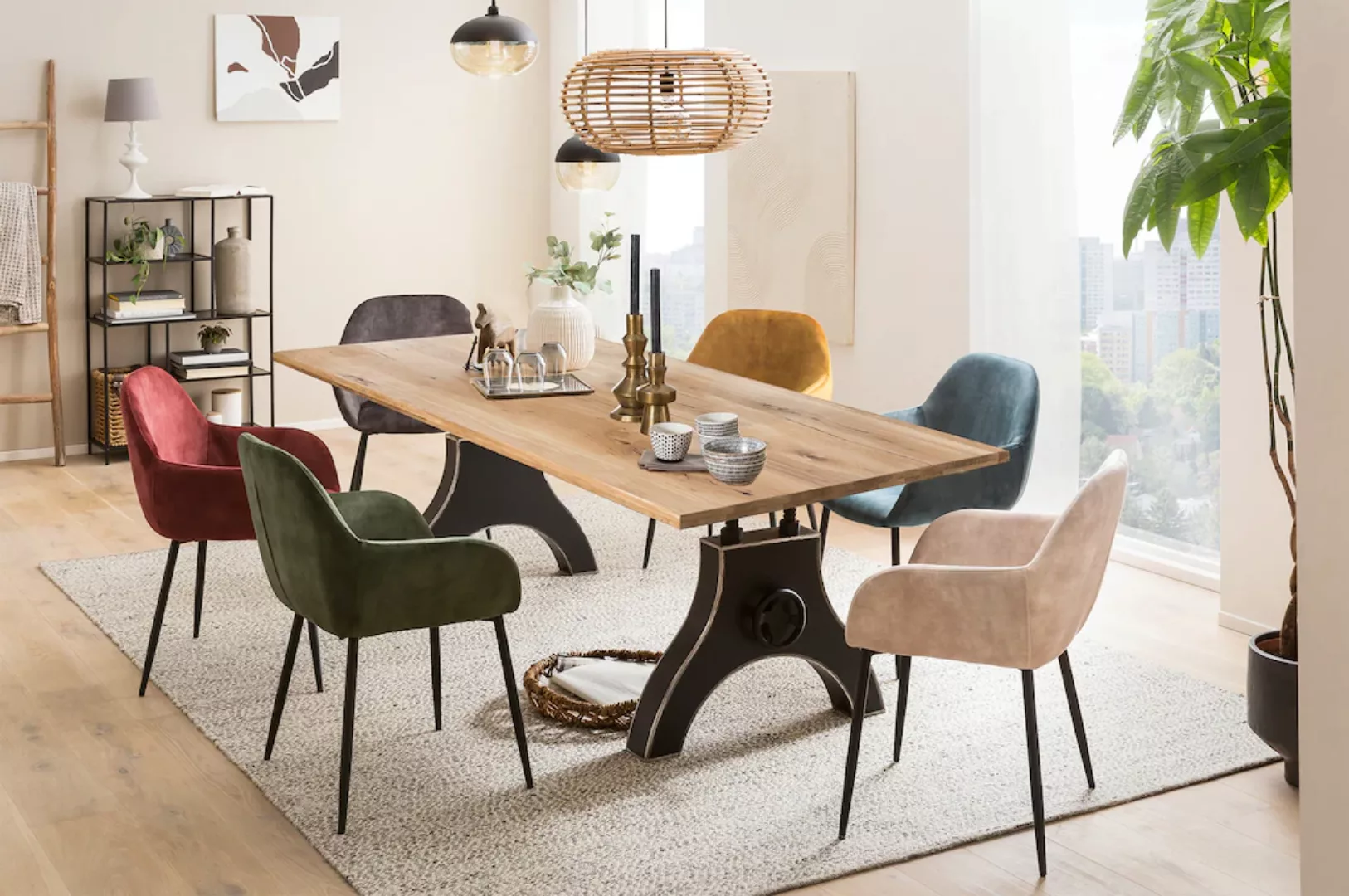 SIT Esstisch, Design-Gestell im industriellen Antiklook günstig online kaufen