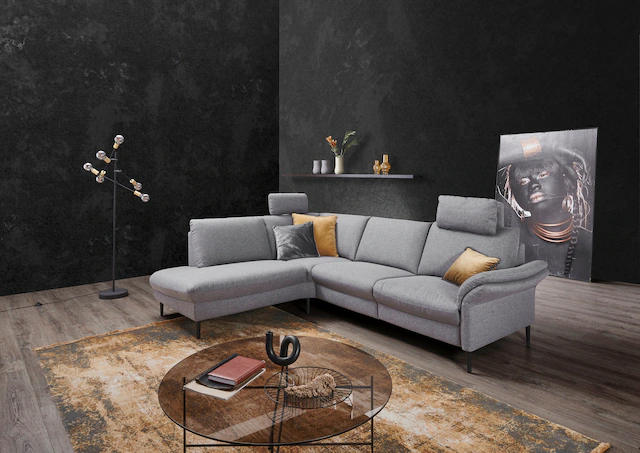 Places of Style Ecksofa "Sarsina: mit Tonnentaschen-Federkern, perfekt zum günstig online kaufen