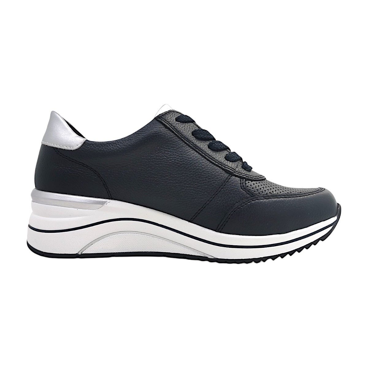 Remonte Keilsneaker, Freizeitschuh, Halbschuh, Schnürschuh mit Metallic-Kon günstig online kaufen