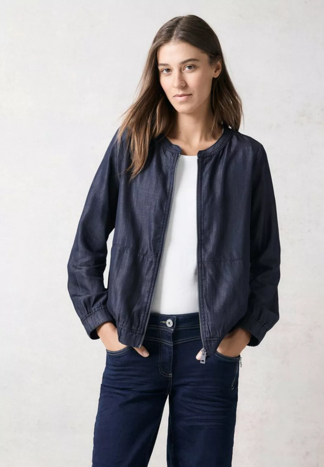 Cecil Blouson im Denim-Look günstig online kaufen