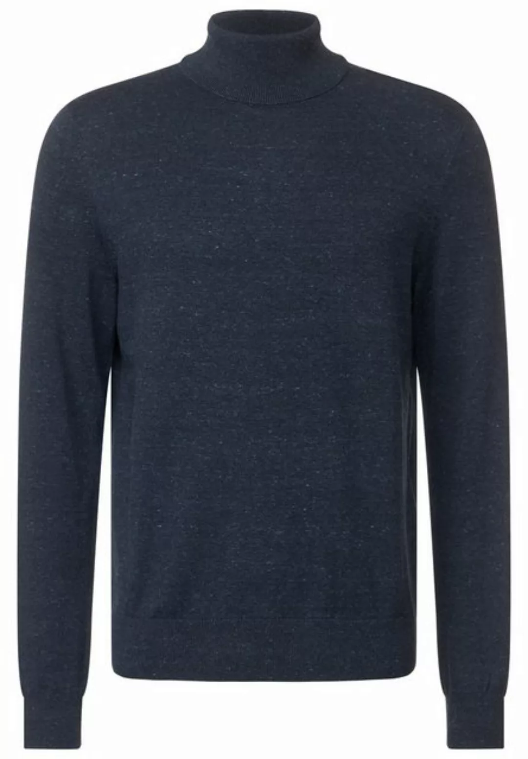 STREET ONE MEN Rollkragenpullover in Melange Optik günstig online kaufen