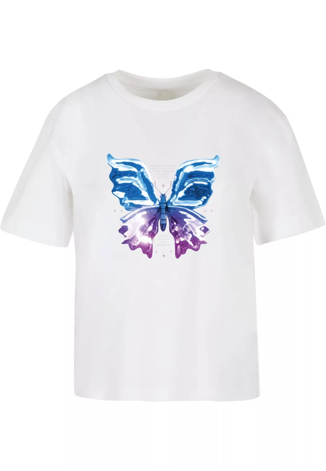 Miss Tee T-Shirt "Miss Tee Damen Chromed Butterfly Tee" günstig online kaufen