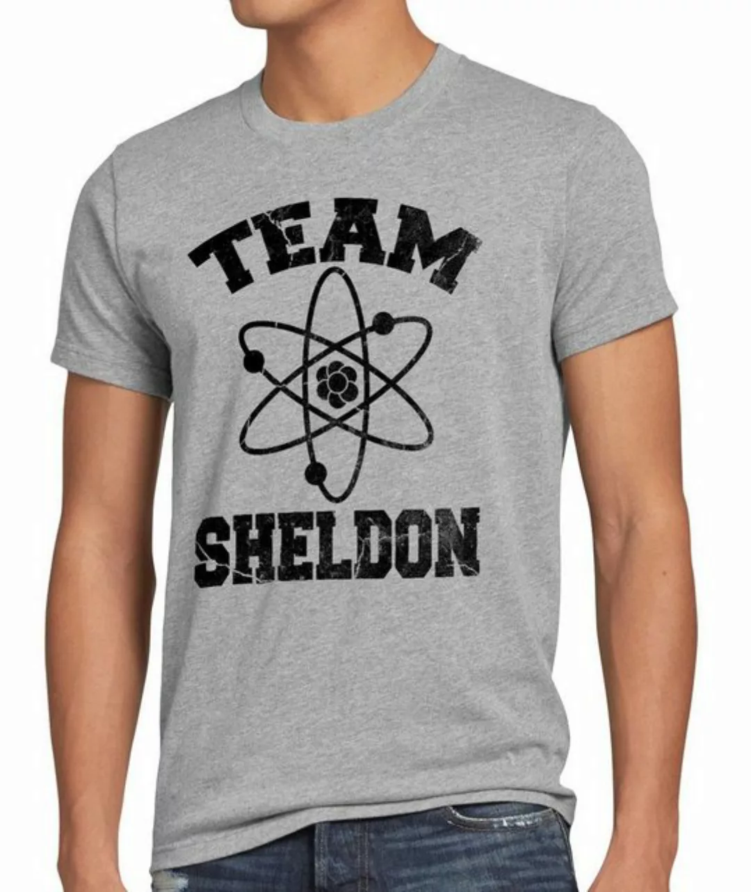 Print-Shirt Herren T-Shirt Sheldon College Team big cooper theory leonard b günstig online kaufen