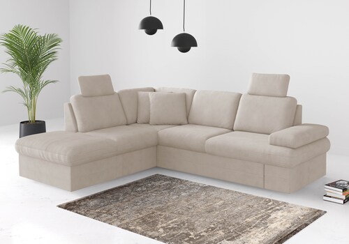 sit&more Ecksofa »Moreno«, mit Armteilverstellung,wahlweise mit Bettfunktio günstig online kaufen