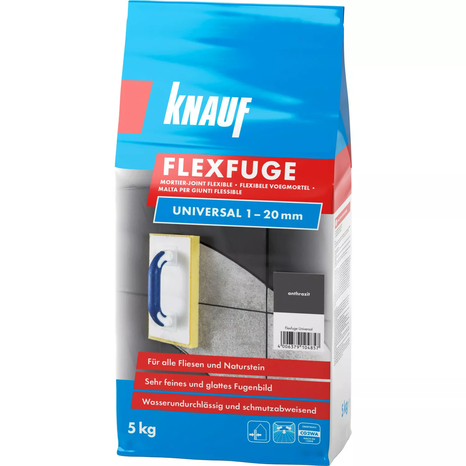 Knauf Fugenmörtel Flexfuge Universal Anthrazit 5 kg günstig online kaufen