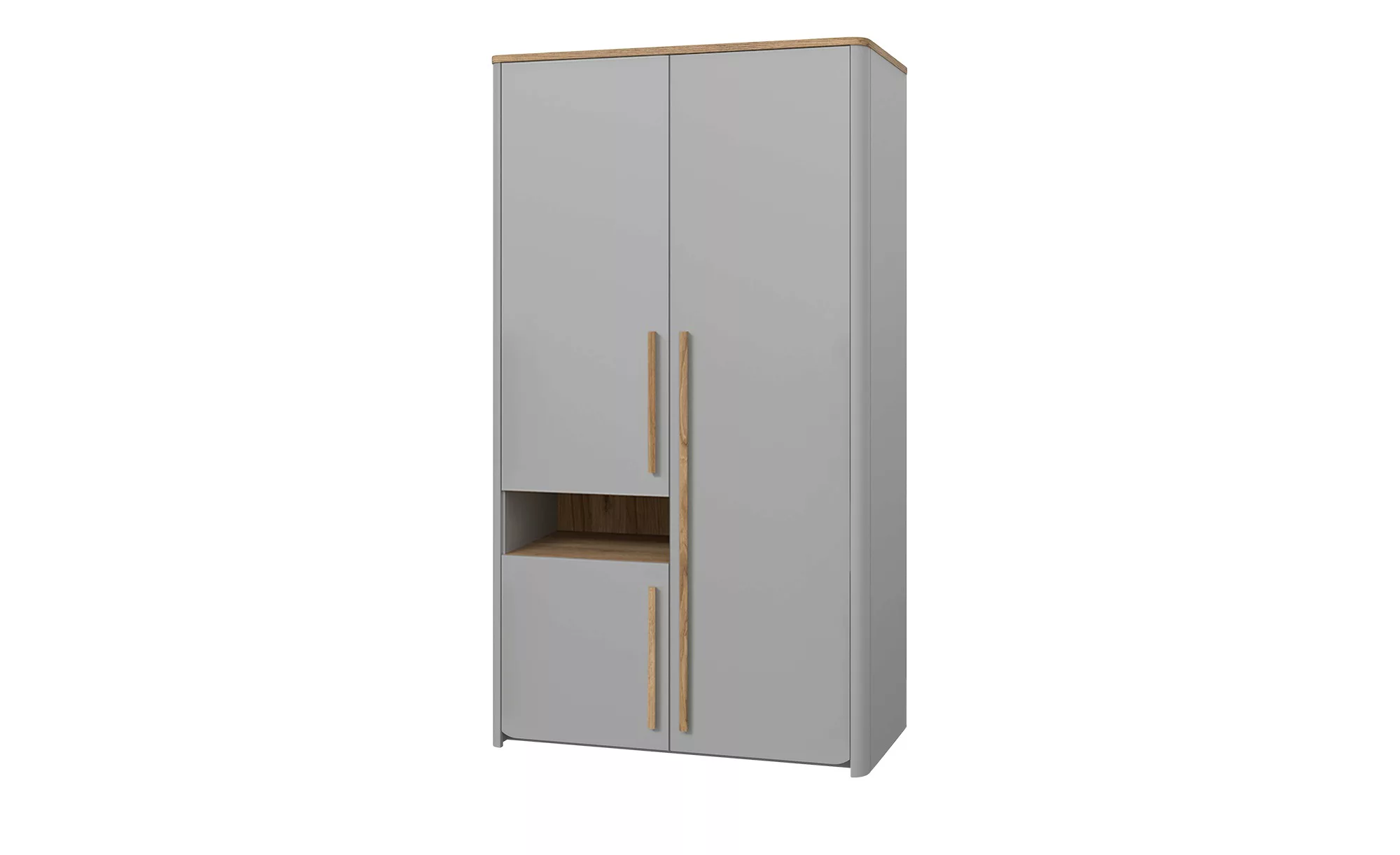 Kleiderschrank   Surfinio ¦ grau ¦ Maße (cm): B: 108,3 H: 194,2 T: 58,7 Sch günstig online kaufen