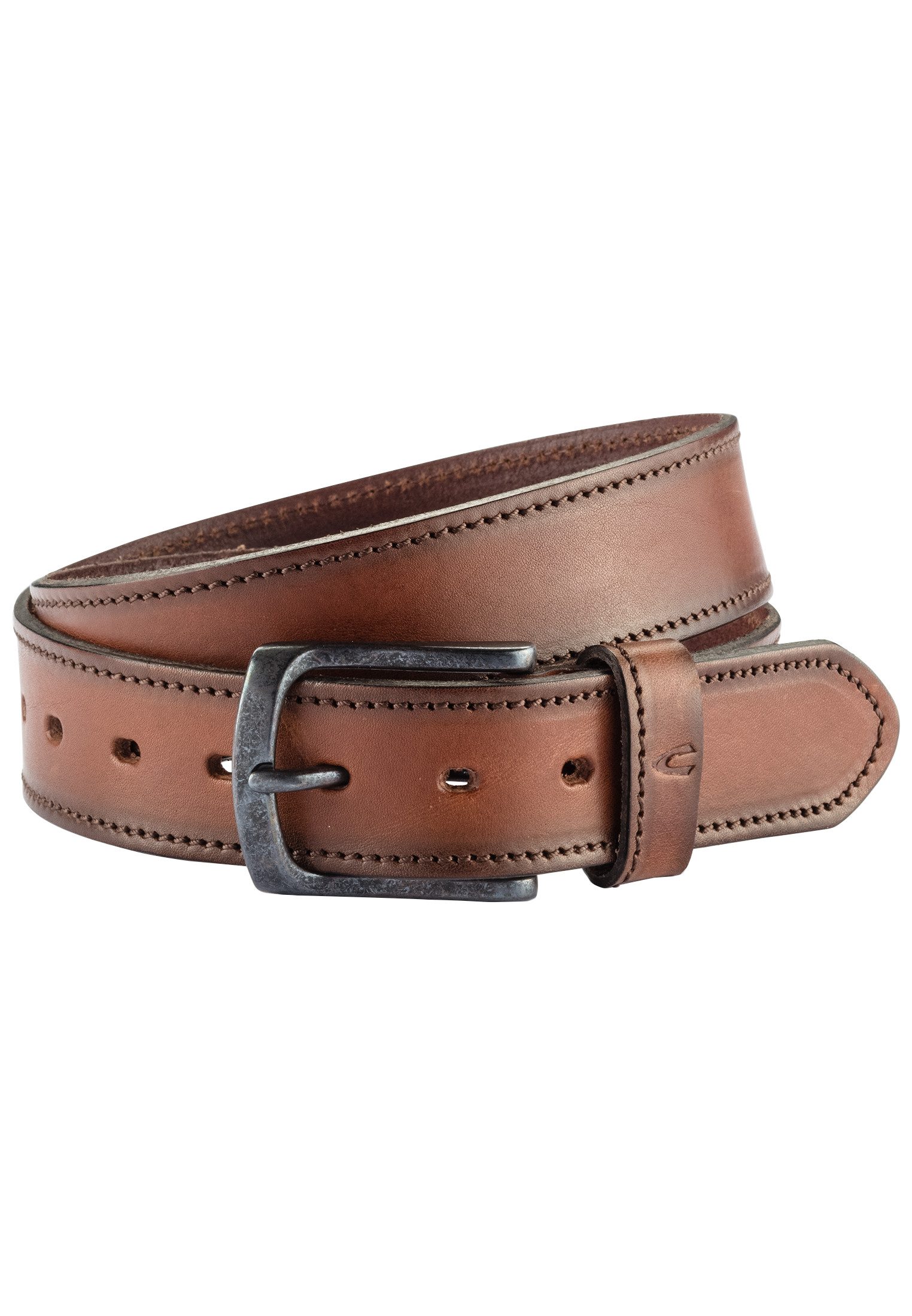 camel active Hüftgürtel Ledergürtel Steppnaht günstig online kaufen