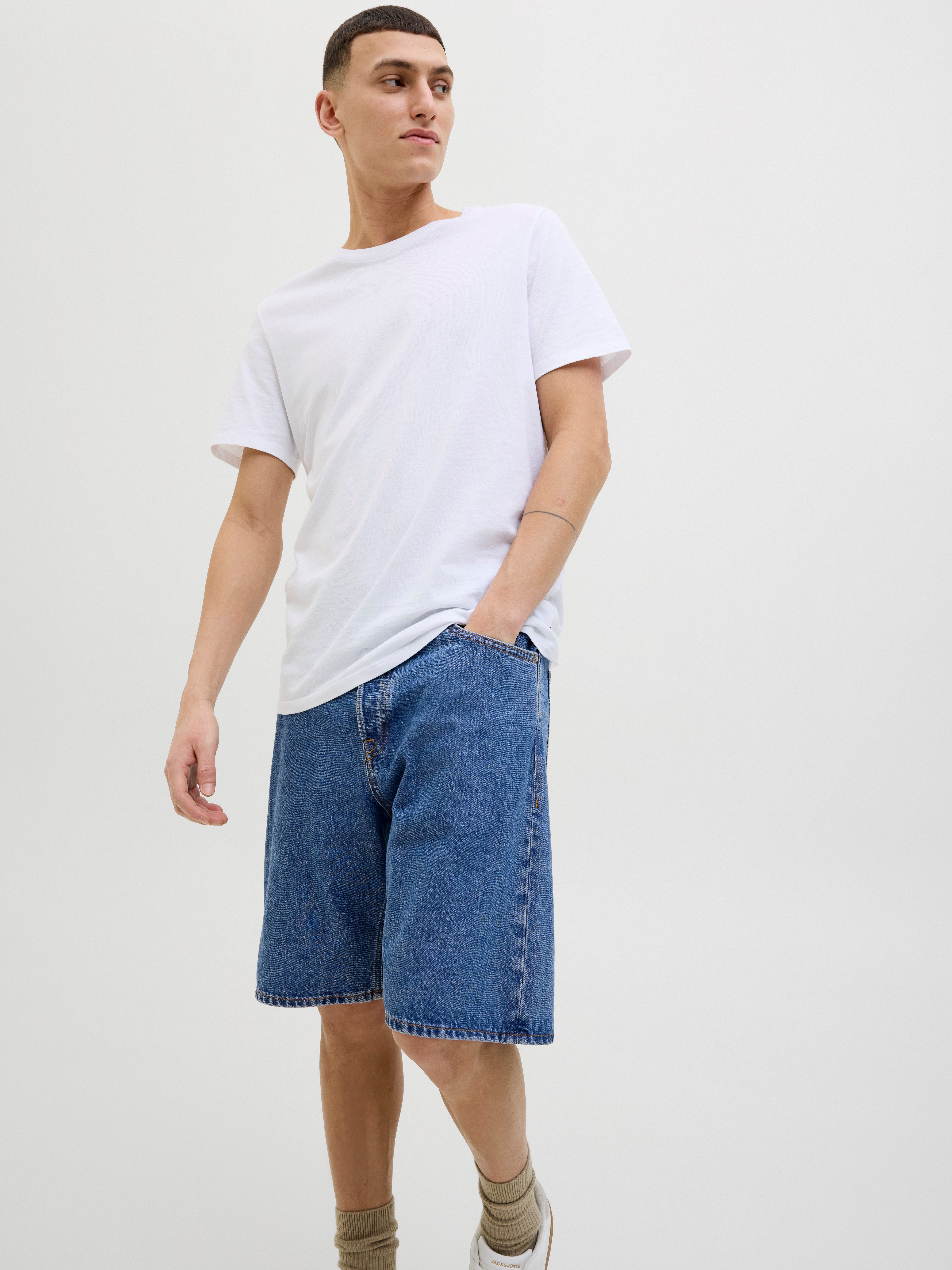 Jack & Jones Herren Jeans Short JJIALEX JJORIGINAL SHORTS- Baggy Fit - Blau günstig online kaufen