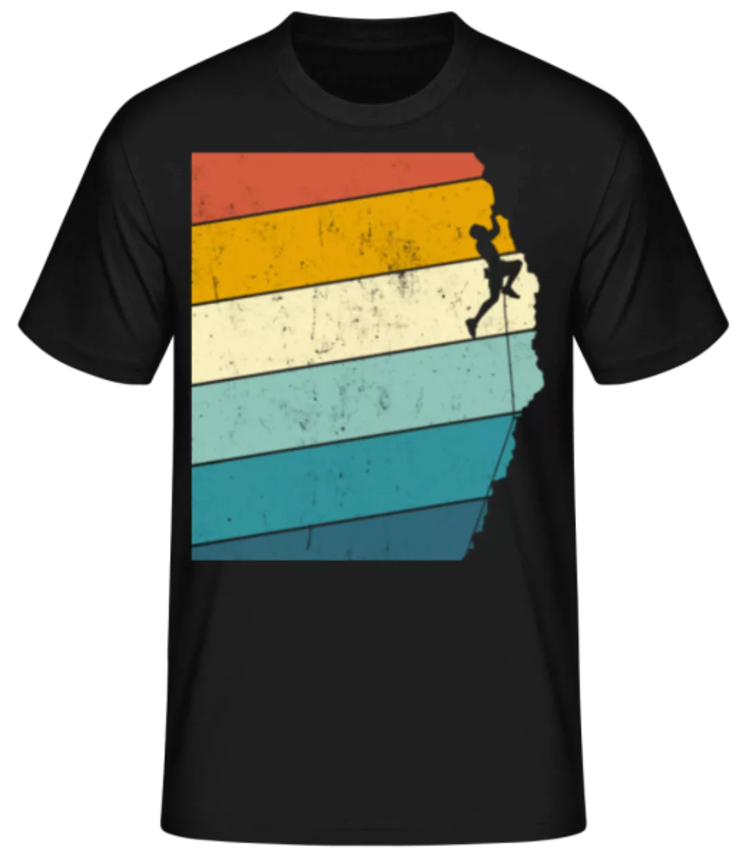 Retro Kletterer Mann · Männer Basic T-Shirt günstig online kaufen