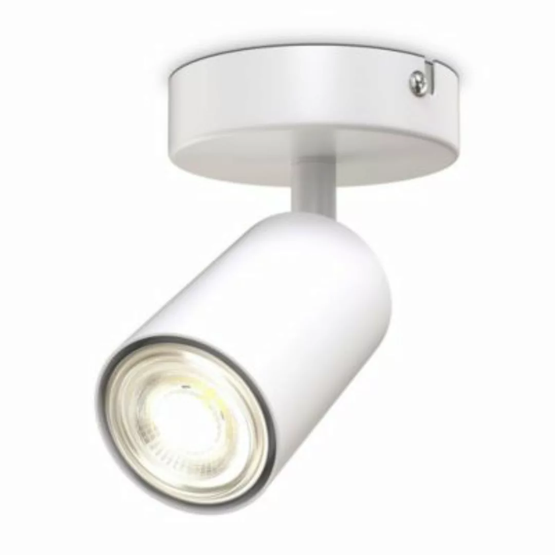 B.K.Licht LED Spotleuchte Wand schwenkbar Retro weiß GU10 Deckenlampe Flur günstig online kaufen
