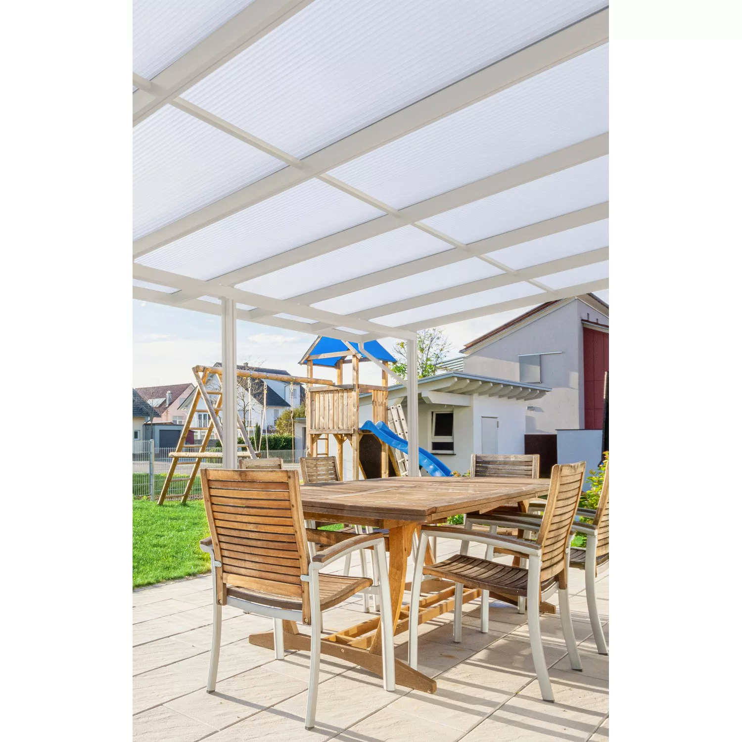 Gutta Terrassendach Premium Weiß Stegplatten Acryl Klima Blue 10.140 x 5.06 günstig online kaufen