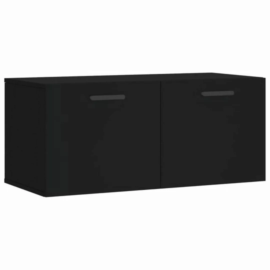 vidaXL Wandschrank Schwarz 80x36,5x35 cm Holzwerkstoff Modell 6 günstig online kaufen