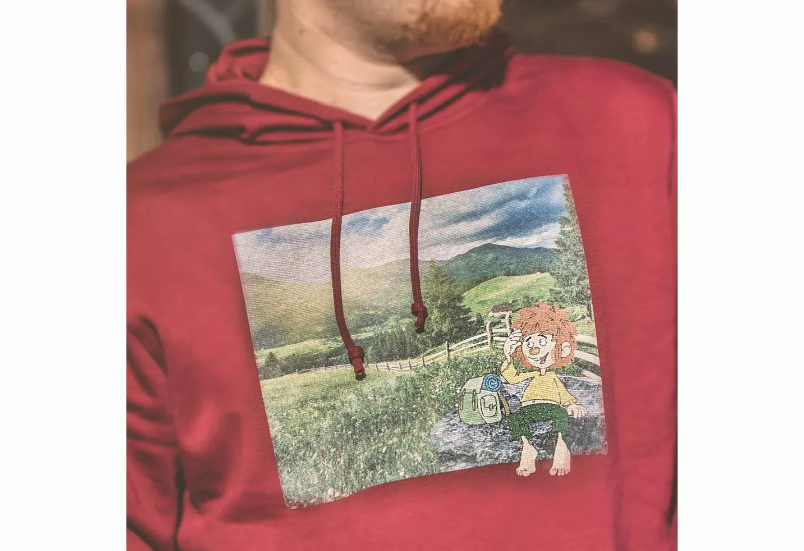 Bavariashop Hoodie ®Pumuckl Herren Hoodie "Berg-Kobold günstig online kaufen