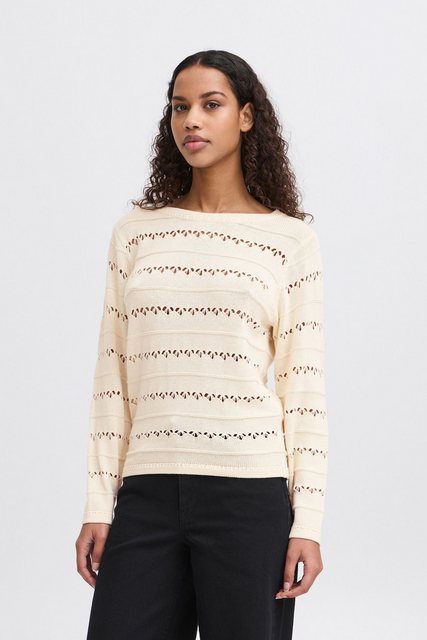 Ichi Strickpullover IHLALUHA Modernes Oberteil mit Cut-Outs günstig online kaufen