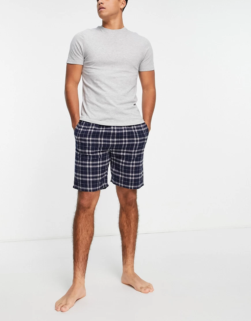 New Look – Loungewear-Set, bestehend aus T-Shirt und Shorts in marineblau k günstig online kaufen
