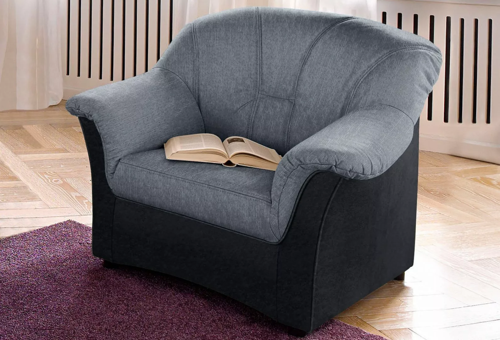 DOMO collection Sessel »Flores auch in Leder«, wahlweise mit Federkern (nic günstig online kaufen