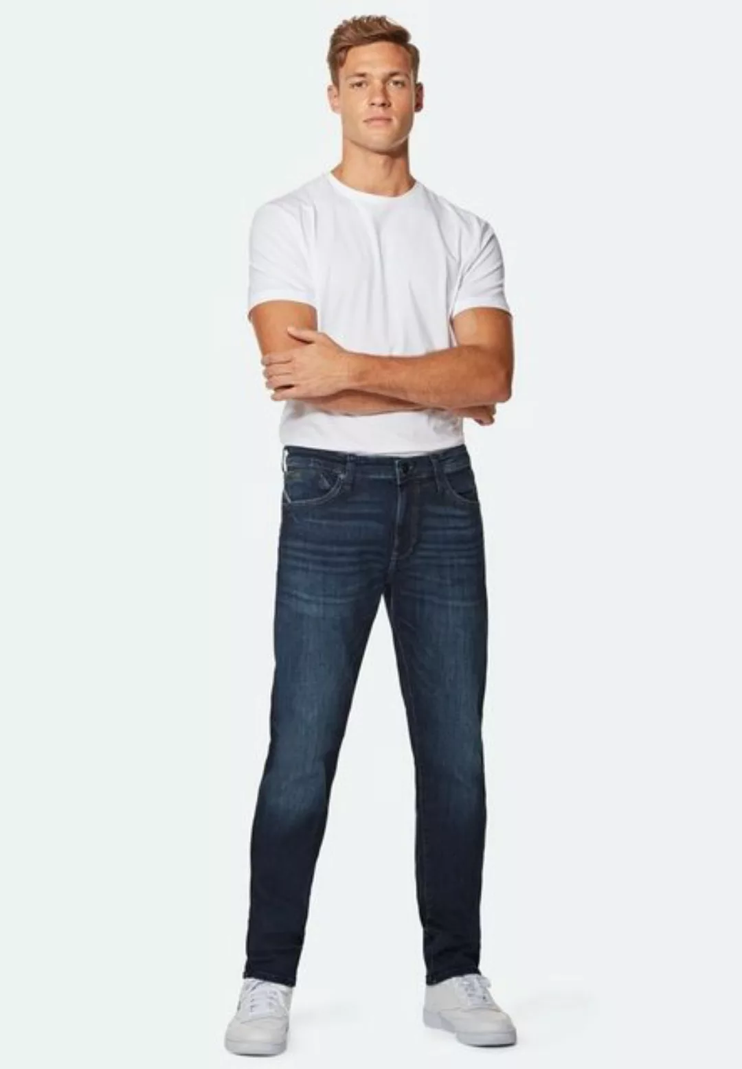 Mavi Herren Jeans Marcus - Slim Fit - Blau - Dark Brushed Ultra Move günstig online kaufen