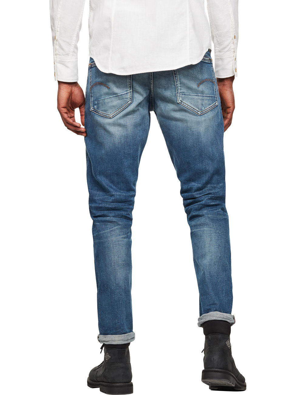 G-Star Herren Jeans 3301 Tapered Fit - Blau - Vintage Azure günstig online kaufen