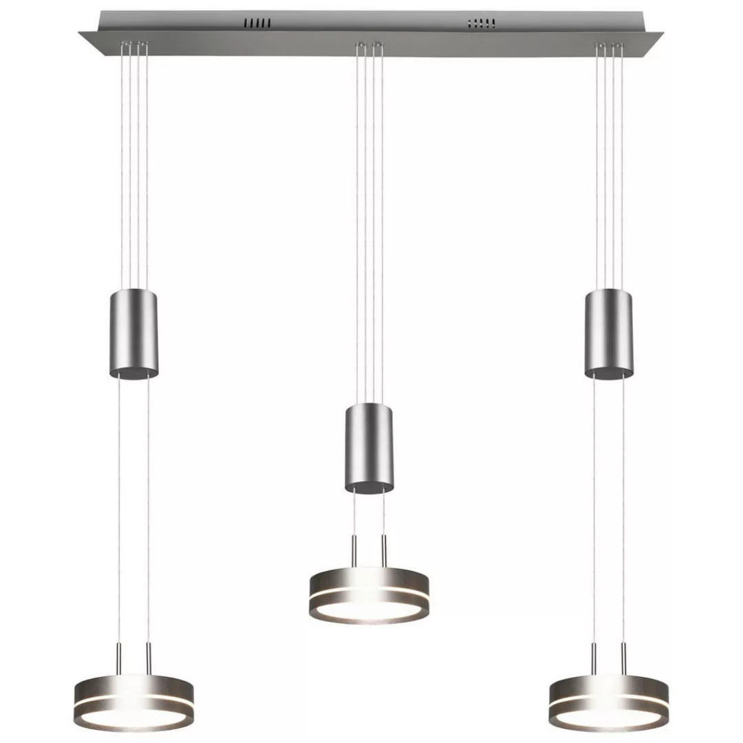 TRIO Pendelleuchte FRANKLIN 326510307 nickel matt Aluminium B/H/T: ca. 85x1 günstig online kaufen