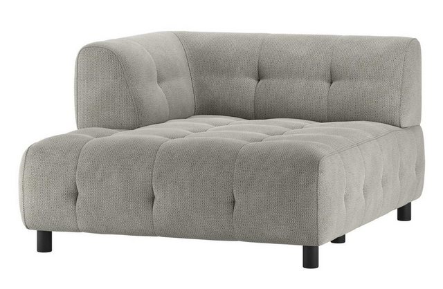 WOOOD Sofa Louis Chaiselongue aus Chenille Links günstig online kaufen