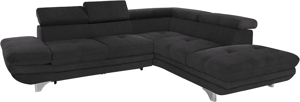 COTTA Ecksofa "Enterprise L-Form", mit Arm- & Kopfteilverstellung, wahlweis günstig online kaufen
