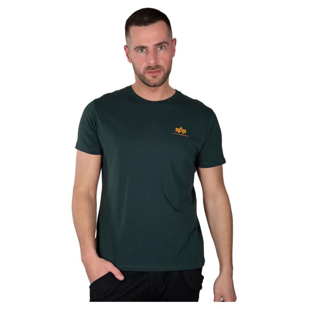 Alpha Industries Basic Small Logo Kurzärmeliges T-shirt 4XL Dark Petrol günstig online kaufen