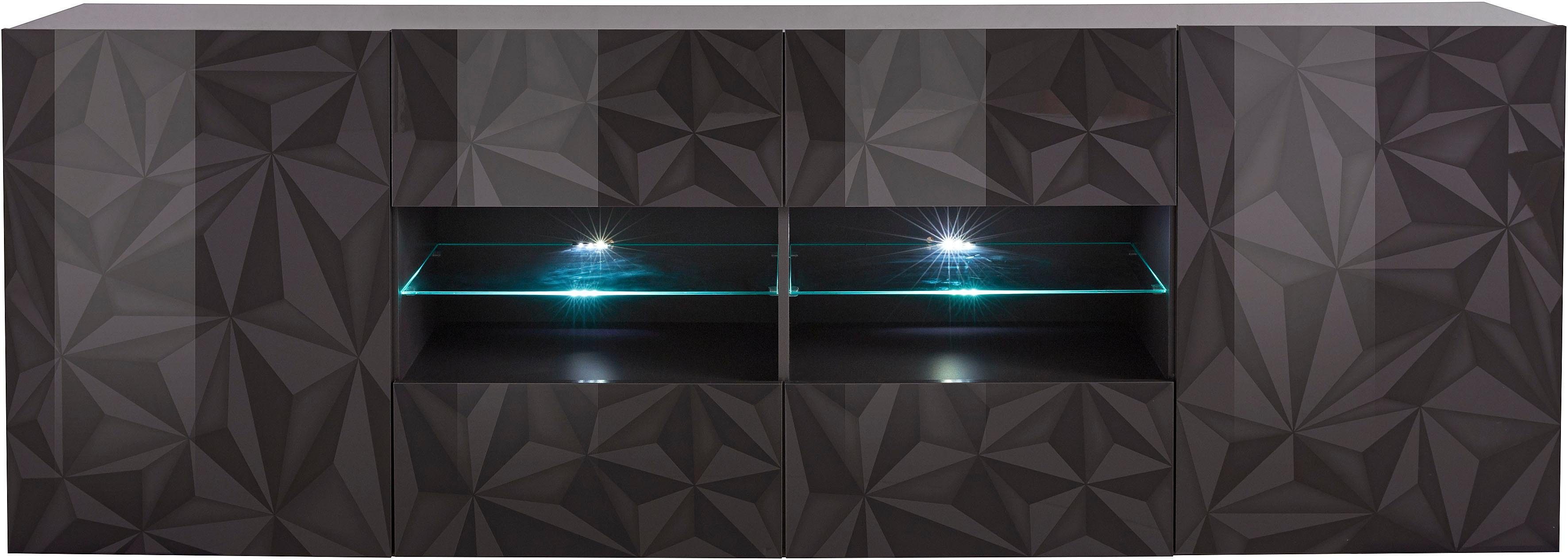 INOSIGN Sideboard "Prisma Breite 241, Kommode 2 Türen, 4 Schubkästen, Anric günstig online kaufen