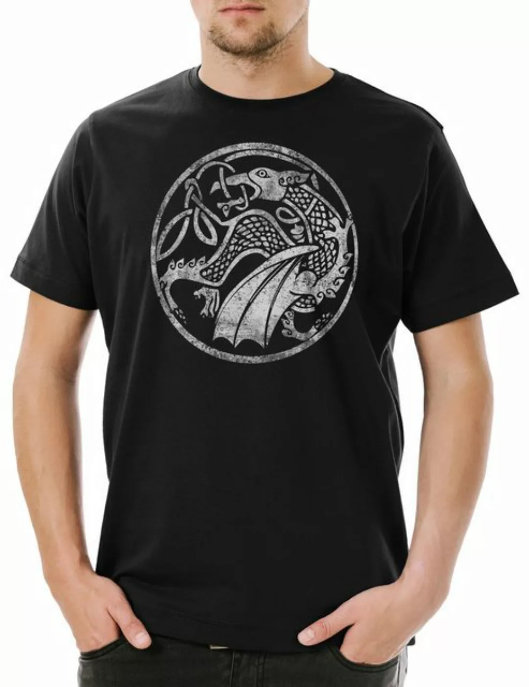 Urban Backwoods Print-Shirt Celtic Druid Herren T-Shirt Kelten Knoten Kelti günstig online kaufen