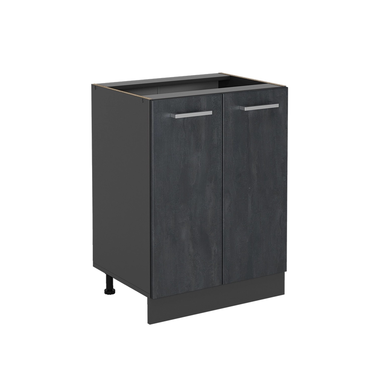 Vicco Unterschrank R-Line, Schwarz Beton/Anthrazit, 60 günstig online kaufen