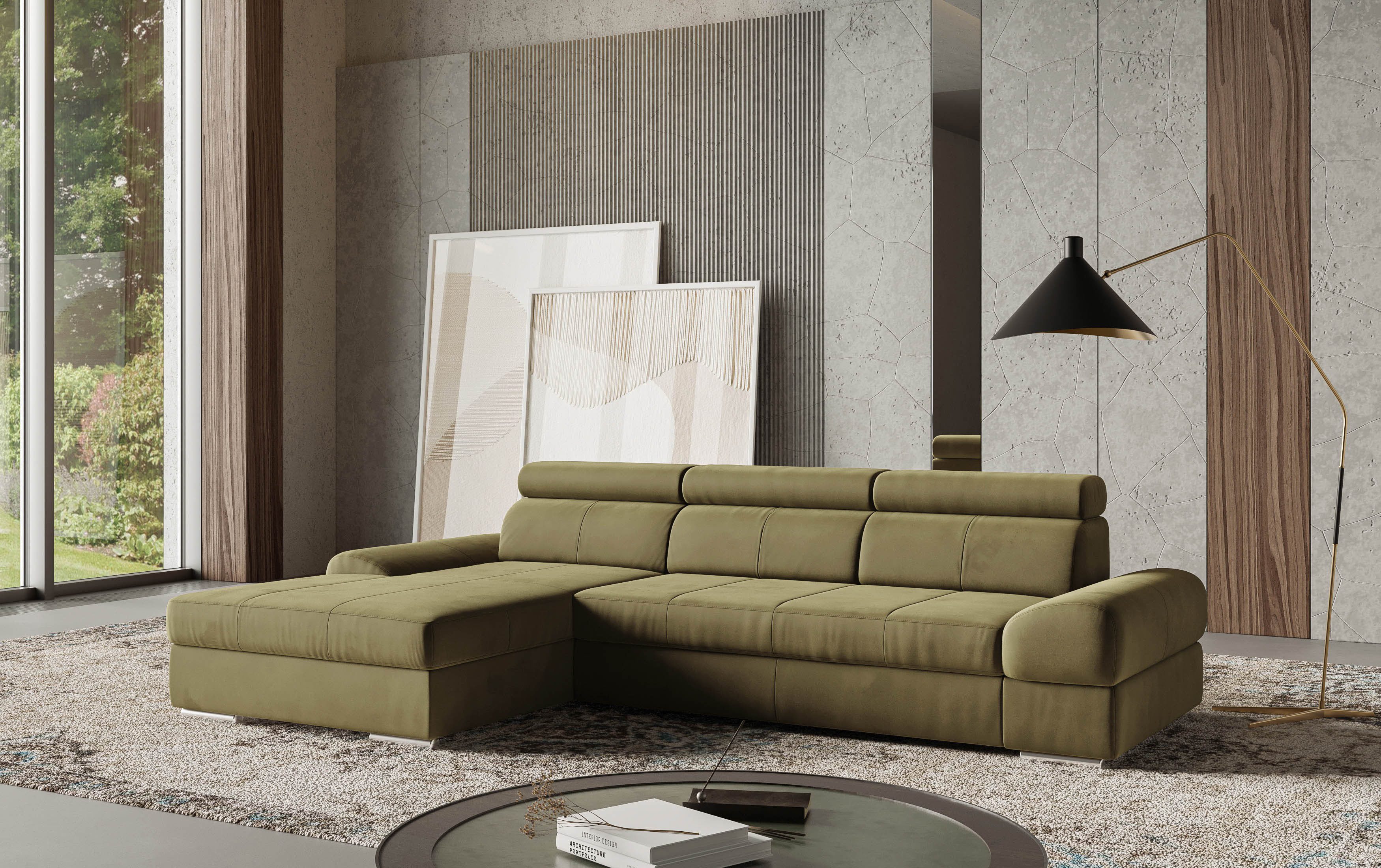 sit&more Ecksofa "Broadway L-Form", inklusive Kopfteilverstellung, wahlweis günstig online kaufen