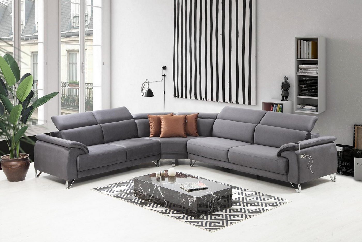 Xlmoebel Ecksofa Modernes Luxus Ecksofa in L-Form für das Wohnzimmer - Pols günstig online kaufen