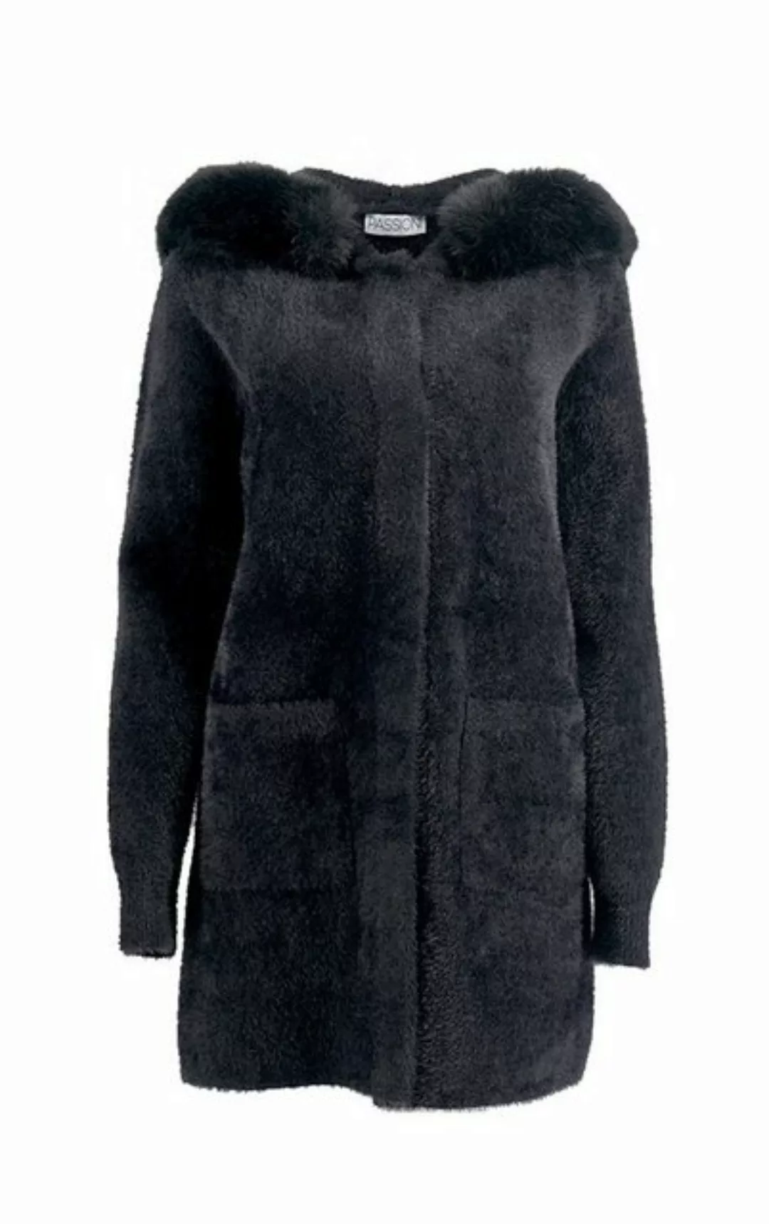 Passioni Winterjacke Stylische Winterjacke mit weichem Kunstfell Kragen günstig online kaufen