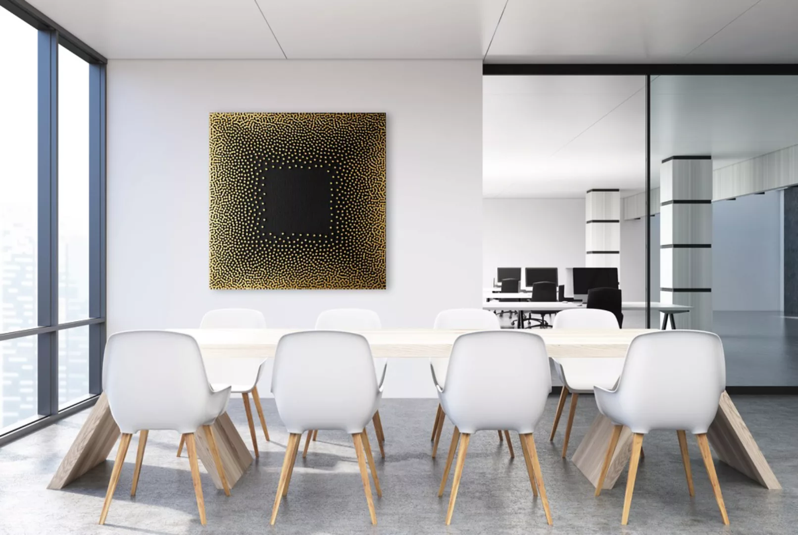 Leonique Leinwandbild »The Frame«, Abstrakt-Abstrakte-Kunst-Modern, (1 St.) günstig online kaufen