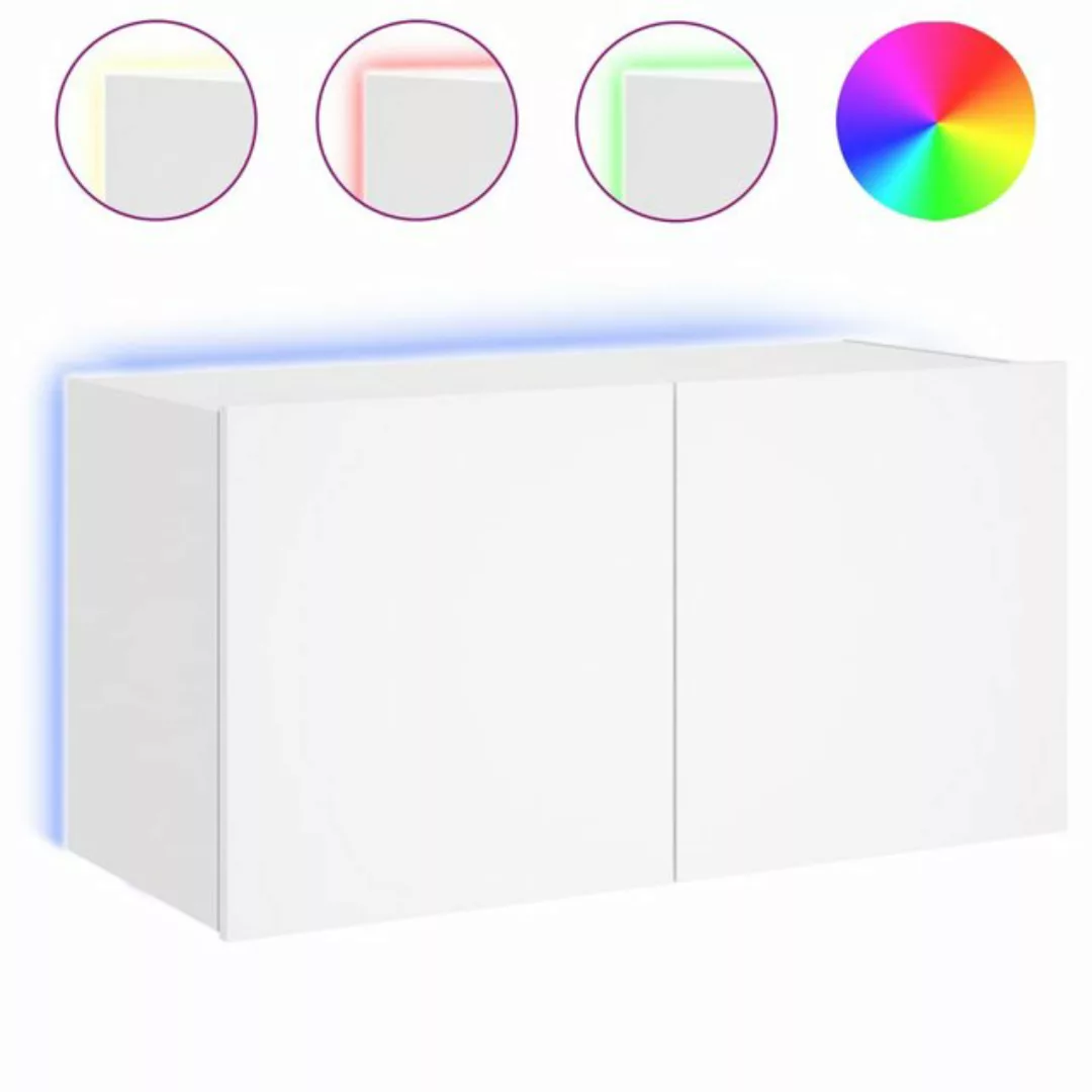 vidaXL TV-Schrank TV Schrank Hängeschrank Wandschrank Lowboard mit LED Leuc günstig online kaufen