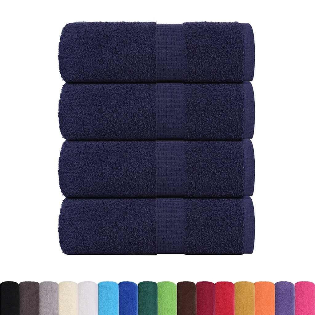 vidaXL Handtuch Waschhandtücher 4-tlg. FROGN Marineblau günstig online kaufen